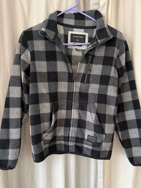 Quiksilver Boys Fleece Zip Up Jacket, size medium